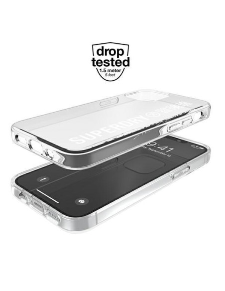 SuperDry Snap dėklas iPhone 12 mini - baltas SuperDry Snap dėklas iPhone 12 mini - baltas