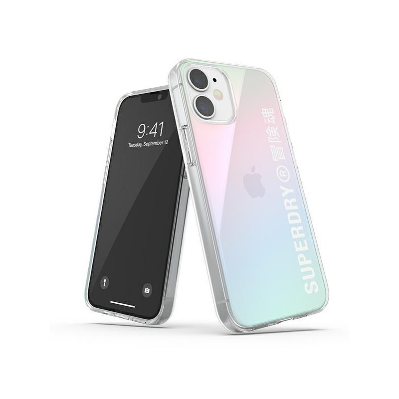 SuperDry Snap dėklas iPhone 12 mini - vaivorykštis SuperDry Snap dėklas iPhone 12 mini - vaivorykštis