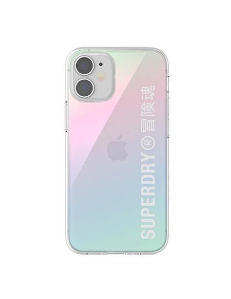 SuperDry Snap dėklas iPhone 12 mini - vaivorykštis