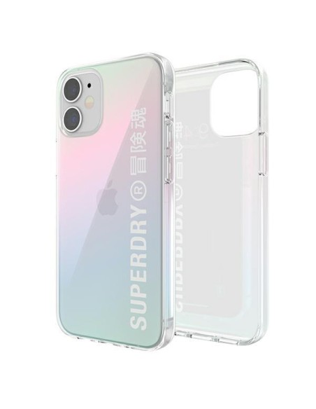 SuperDry Snap dėklas iPhone 12 mini - vaivorykštis