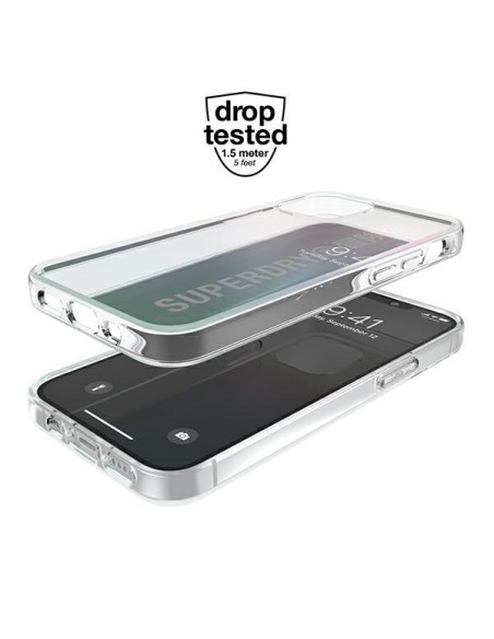 SuperDry Snap dėklas iPhone 12 mini - vaivorykštis