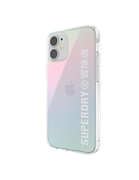 SuperDry Snap dėklas iPhone 12 mini - vaivorykštis
