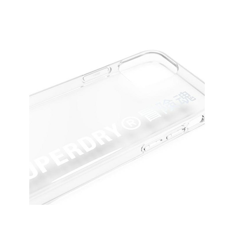 SuperDry Snap dėklas iPhone 12 mini - sidabrinis