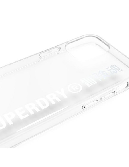 SuperDry Snap dėklas iPhone 12 mini - sidabrinis