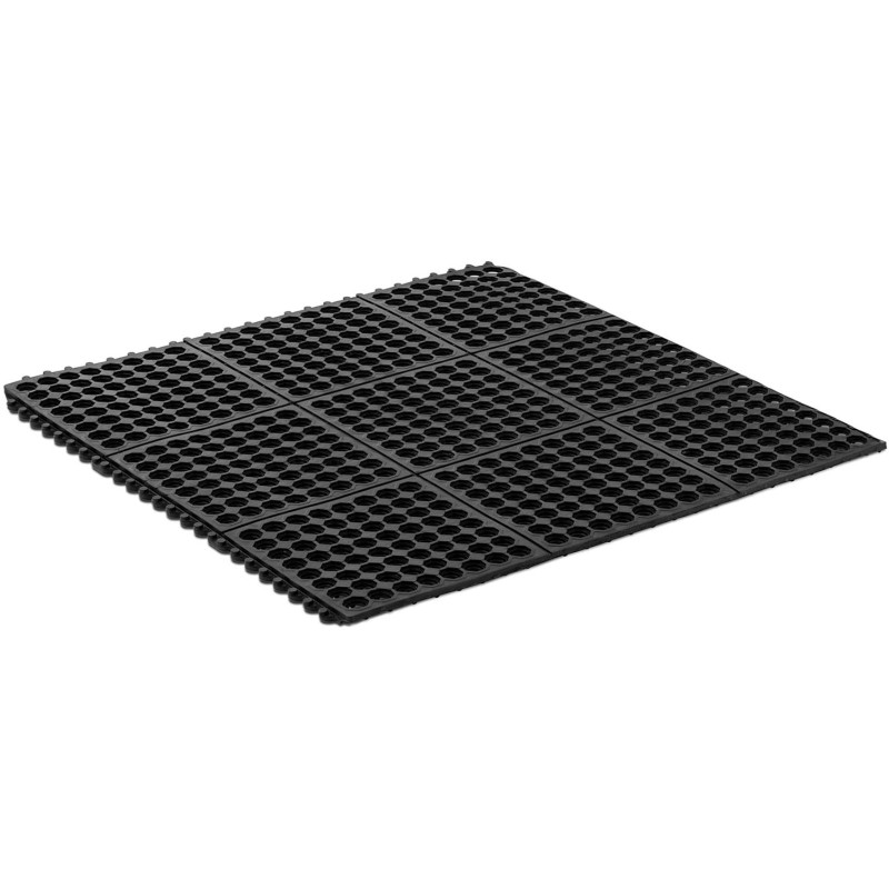 Neslystantis ažūrinis guminis durų kilimėlis 92 x 92 x 1 cm