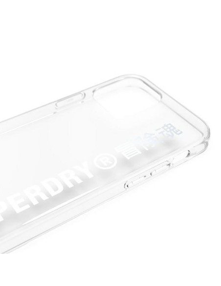 SuperDry Snap dėklas, skirtas iPhone 12 / iPhone 12 Pro - sidabrinis