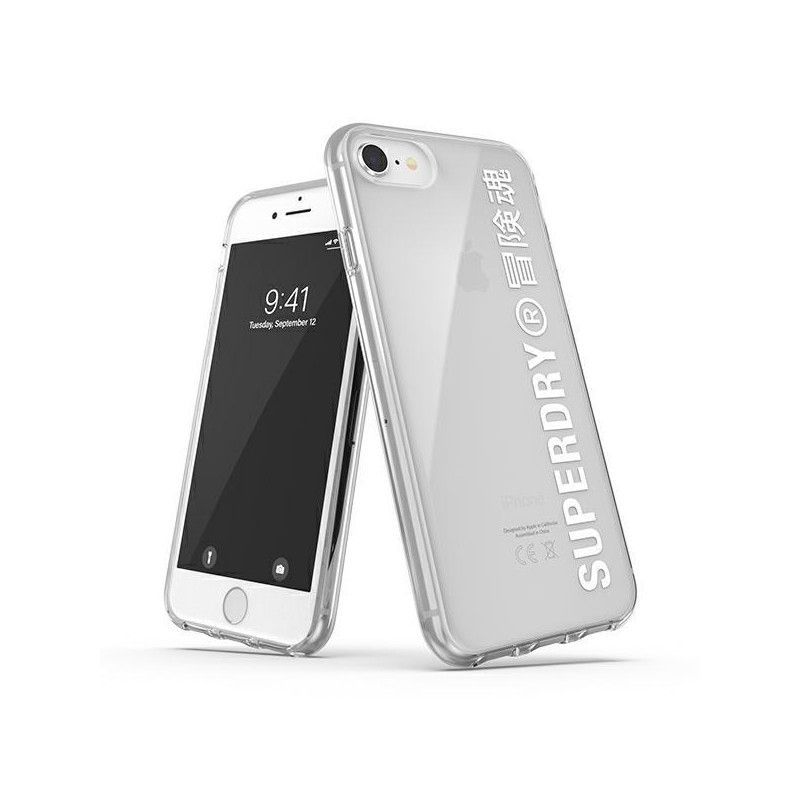 SuperDry Snap dėklas, skirtas iPhone 6 / 6S / 7 / 8 / SE 2020 / SE 2022 - baltas SuperDry Snap dėklas, skirtas iPhone 6 / 6S / 7 / 8 / SE 2020 / SE 2022 - baltas