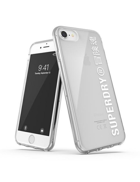 SuperDry Snap dėklas, skirtas iPhone 6 / 6S / 7 / 8 / SE 2020 / SE 2022 - baltas SuperDry Snap dėklas, skirtas iPhone 6 / 6S / 7 / 8 / SE 2020 / SE 2022 - baltas