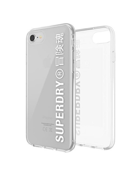 SuperDry Snap dėklas, skirtas iPhone 6 / 6S / 7 / 8 / SE 2020 / SE 2022 - baltas SuperDry Snap dėklas, skirtas iPhone 6 / 6S / 7 / 8 / SE 2020 / SE 2022 - baltas