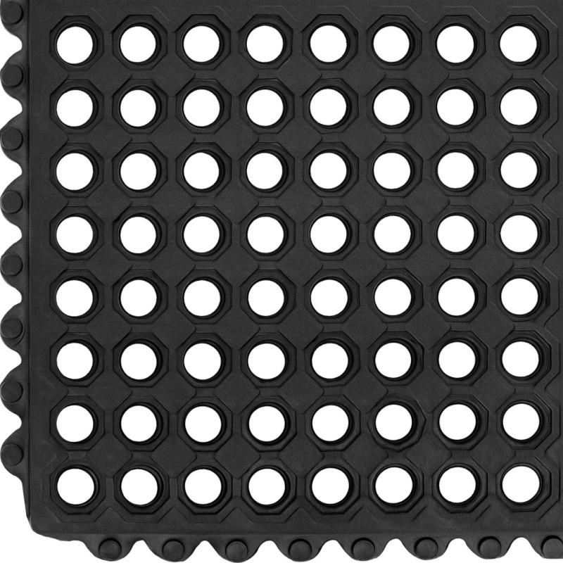 Neslystantis ažūrinis guminis durų kilimėlis 92 x 92 x 1 cm