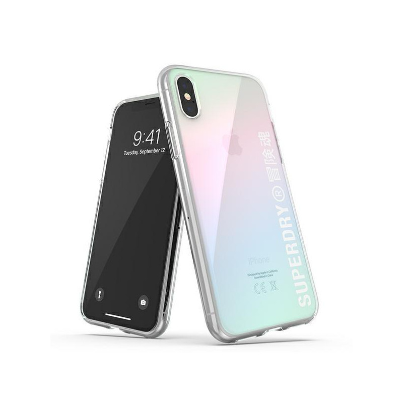 SuperDry Snap dėklas, skirtas iPhone X / Xs - vaivorykštis SuperDry Snap dėklas, skirtas iPhone X / Xs - vaivorykštis