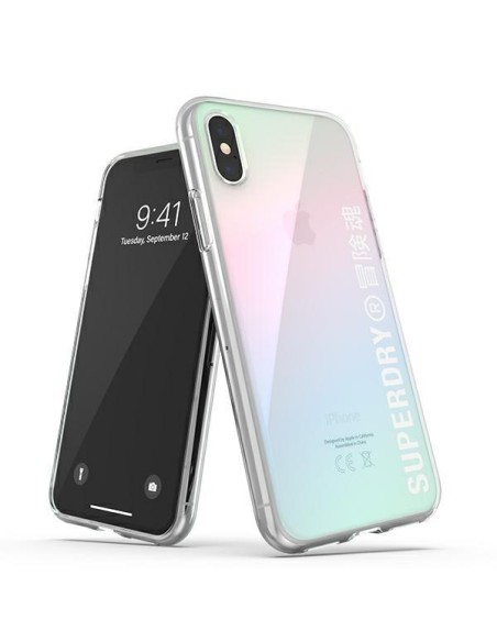 SuperDry Snap dėklas, skirtas iPhone X / Xs - vaivorykštis SuperDry Snap dėklas, skirtas iPhone X / Xs - vaivorykštis