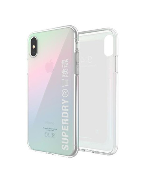 SuperDry Snap dėklas, skirtas iPhone X / Xs - vaivorykštis SuperDry Snap dėklas, skirtas iPhone X / Xs - vaivorykštis