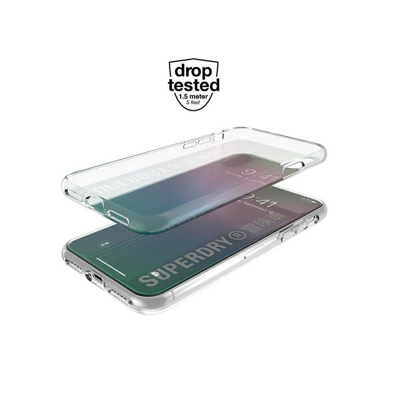SuperDry Snap dėklas, skirtas iPhone X / Xs - vaivorykštis