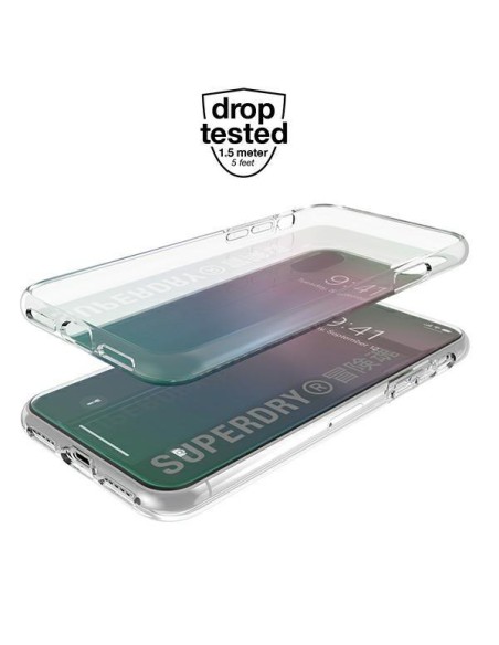 SuperDry Snap dėklas, skirtas iPhone X / Xs - vaivorykštis SuperDry Snap dėklas, skirtas iPhone X / Xs - vaivorykštis
