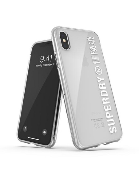 SuperDry Snap dėklas, skirtas iPhone X / Xs - baltas SuperDry Snap dėklas, skirtas iPhone X / Xs - baltas