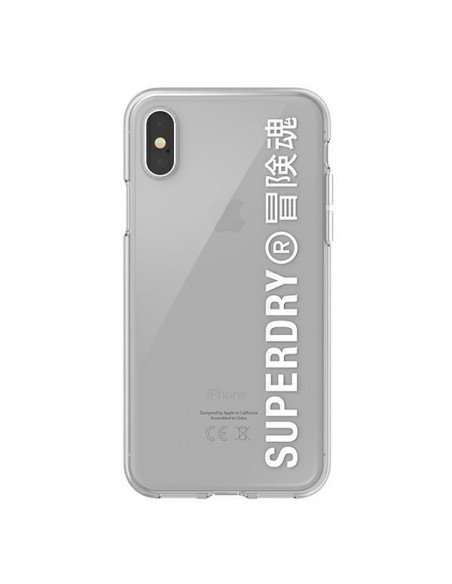 SuperDry Snap dėklas, skirtas iPhone X / Xs - baltas SuperDry Snap dėklas, skirtas iPhone X / Xs - baltas