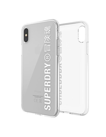 SuperDry Snap dėklas, skirtas iPhone X / Xs - baltas SuperDry Snap dėklas, skirtas iPhone X / Xs - baltas