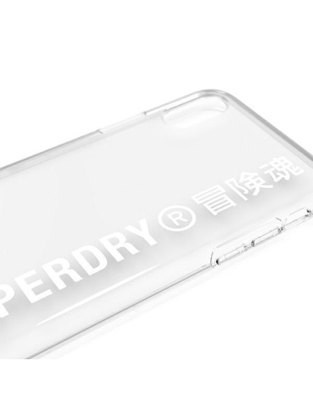 SuperDry Snap dėklas, skirtas iPhone X / Xs - baltas SuperDry Snap dėklas, skirtas iPhone X / Xs - baltas