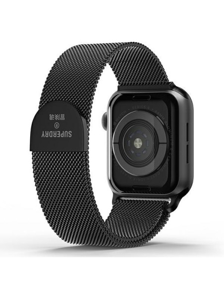 „SuperDry“ laikrodžio juostos grandinėlė, skirta „Apple Watch“ 4/ 5/ 6/ 7/ 8/ SE/ SE2 38/ 40/ 41 mm – juoda „SuperDry“ laikrodžio juostos grandinėlė, skirta „Apple Watch“ 4/ 5/ 6/ 7/ 8/ SE/ SE2 38/ 40/ 41 mm – juoda