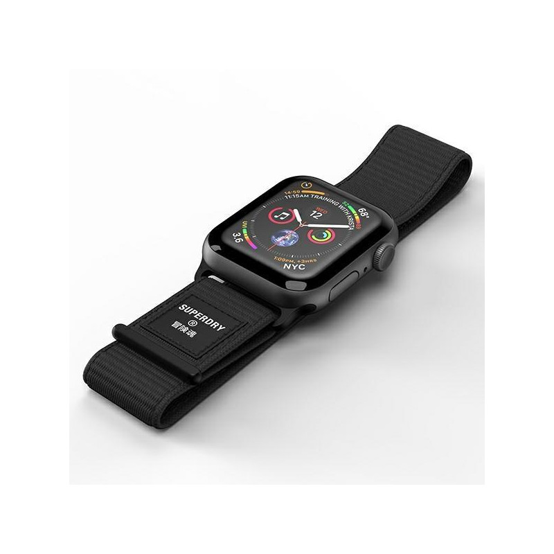 „SuperDry“ laikrodžio apyrankė su nailoniniu pynimo dirželiu, skirta „Apple Watch“ 4/ 5/ 6/ 7/ 8/ SE/ SE2 38/ 40/ 41 mm ...