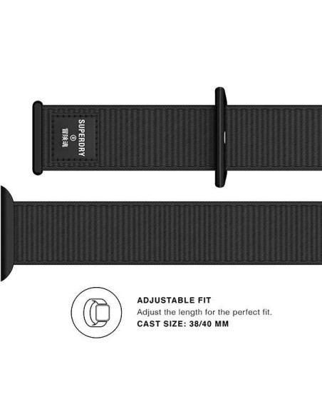 „SuperDry“ laikrodžio apyrankė su nailoniniu pynimo dirželiu, skirta „Apple Watch“ 4/ 5/ 6/ 7/ 8/ SE/ SE2 38/ 40/ 41 mm ... „SuperDry“ laikrodžio apyrankė su nailoniniu pynimo dirželiu, skirta „Apple Watch“ 4/ 5/ 6/ 7/ 8/ SE/ SE2 38/ 40/ 41 mm ...