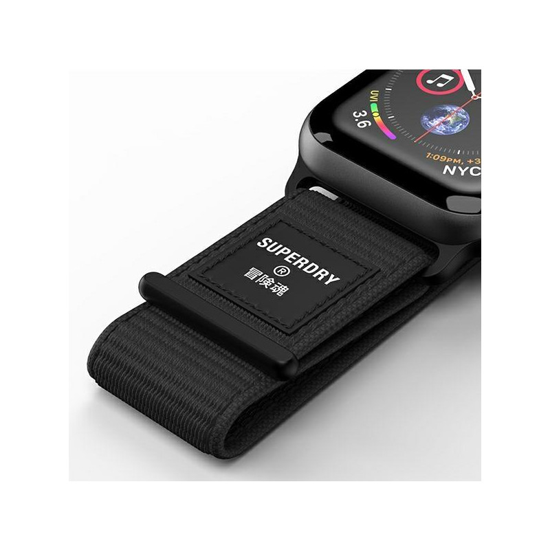 „SuperDry“ laikrodžio apyrankė su nailoniniu pynimo dirželiu, skirta „Apple Watch“ 4/ 5/ 6/ 7/ 8/ SE/ SE2 38/ 40/ 41 mm ...