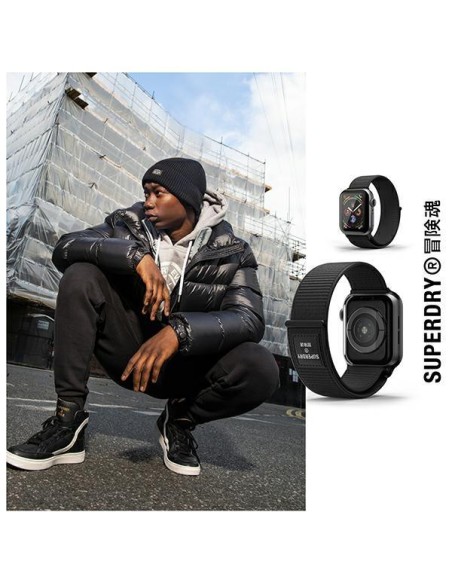 „SuperDry“ laikrodžio apyrankė su nailoniniu pynimo dirželiu, skirta „Apple Watch“ 4/ 5/ 6/ 7/ 8/ SE/ SE2 38/ 40/ 41 mm ... „SuperDry“ laikrodžio apyrankė su nailoniniu pynimo dirželiu, skirta „Apple Watch“ 4/ 5/ 6/ 7/ 8/ SE/ SE2 38/ 40/ 41 mm ...