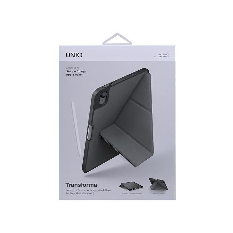 UNIQ Transforma dėklas iPad mini (2021) - pilkas