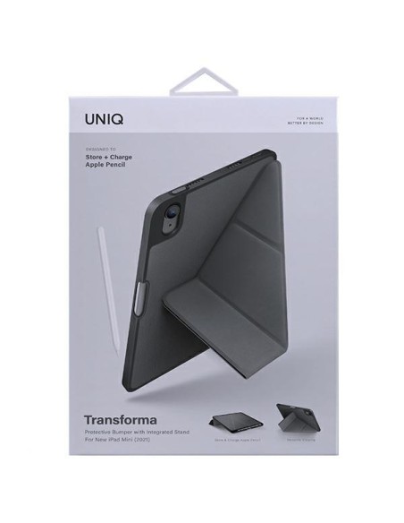 UNIQ Transforma dėklas iPad mini (2021) - pilkas