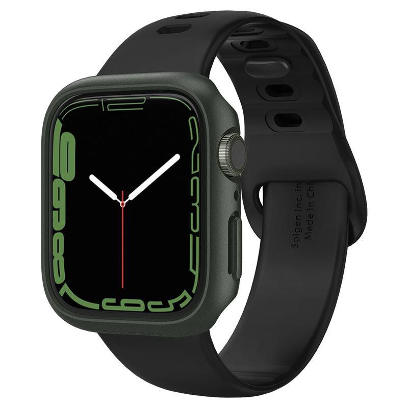Spigen Thin Fit dėklas Apple Watch 7/ 8 (45 mm) - tamsiai žalias