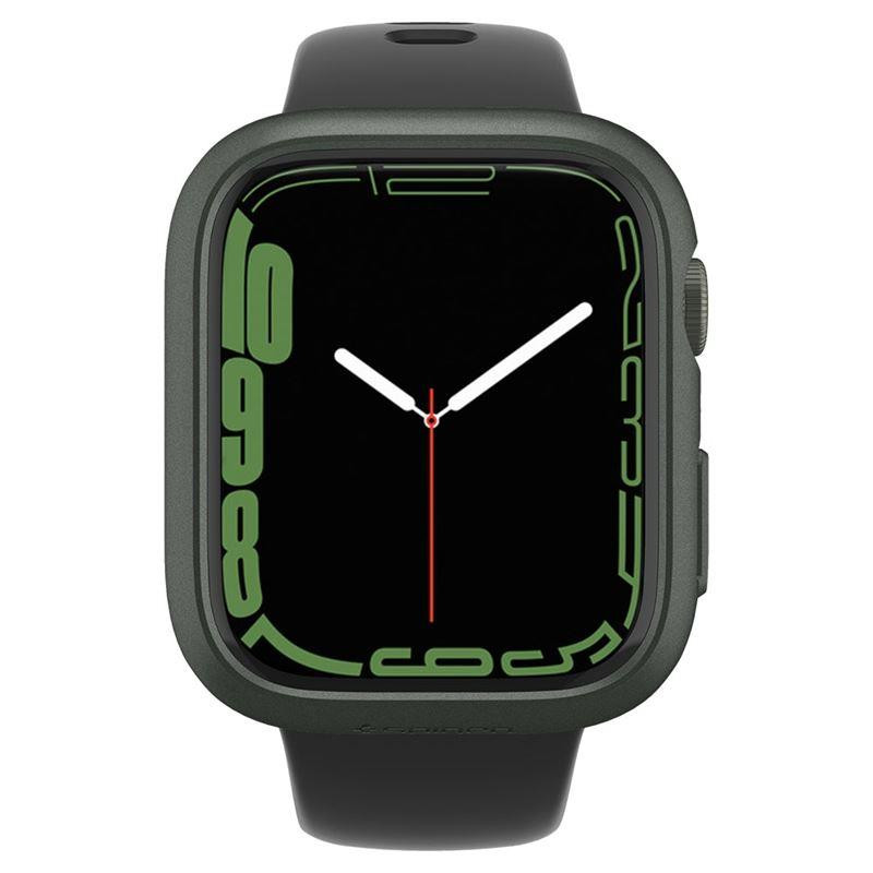 Spigen Thin Fit dėklas Apple Watch 7/ 8 (45 mm) - tamsiai žalias