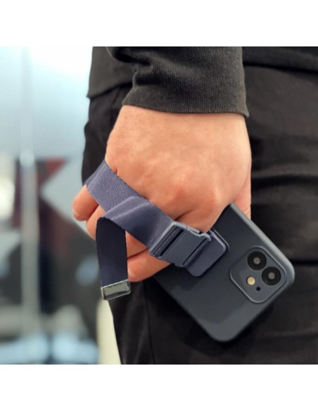Virvės dėklas, silikoninis dėklas su rankinės rankinės dirželiu, skirtas Xiaomi Poco M4 Pro 5G tamsiai mėlynai Virvės dėklas, silikoninis dėklas su rankinės rankinės dirželiu, skirtas Xiaomi Poco M4 Pro 5G tamsiai mėlynai