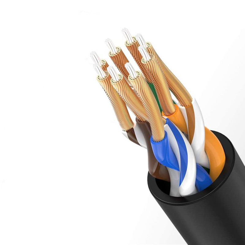 Patchcord kabelio tinklo kabelis Ethernet RJ45 Cat 6A UTP 1000Mbps 5m