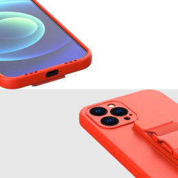 Virvės dėklas, silikoninis dėklas su rankinės dirželiu, skirtas Xiaomi Redmi 10 Red