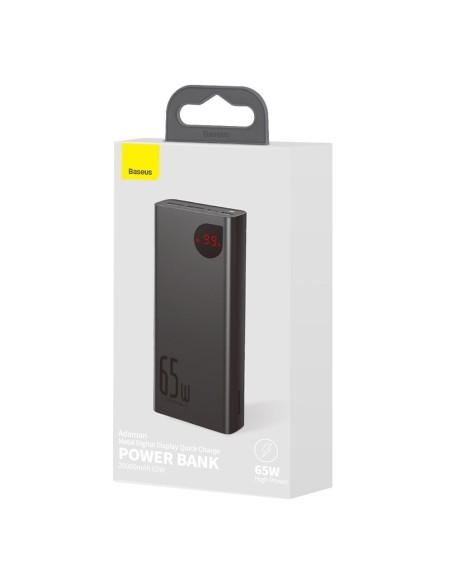 Adaman maitinimo blokas 2x USB 1x USB-C 1x microUSB 20000mAh 65W greitas įkrovimas juodas Adaman maitinimo blokas 2x USB 1x USB-C 1x microUSB 20000mAh 65W greitas įkrovimas juodas