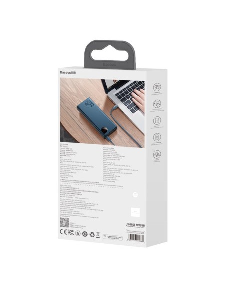 Adaman maitinimo blokas 2x USB 1x USB-C 1x microUSB 20000mAh 65W greitas įkrovimas juodas Adaman maitinimo blokas 2x USB 1x USB-C 1x microUSB 20000mAh 65W greitas įkrovimas juodas