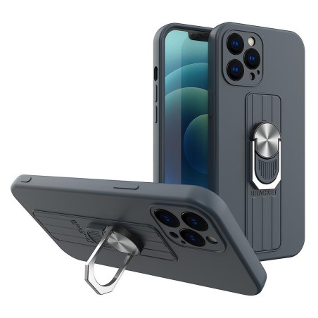 Ring Case silikoninis dėklas su pirštų laikikliu ir stovu Xiaomi Redmi Note 11 Pro mėlynai Ring Case silikoninis dėklas su pirštų laikikliu ir stovu Xiaomi Redmi Note 11 Pro mėlynai