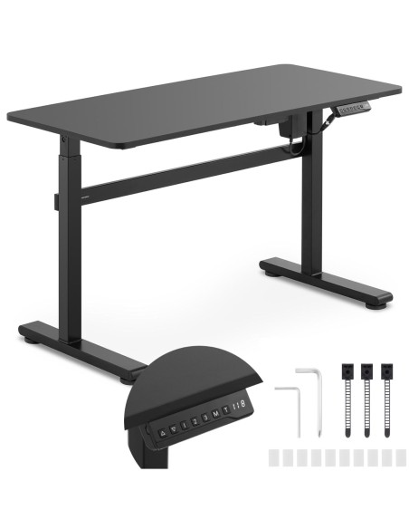 Elektrinis rašomasis stalas su aukščio reguliavimu, aukštis 73-118 cm, viršus 118x58 cm Elektrinis rašomasis stalas su aukščio reguliavimu, aukštis 73-118 cm, viršus 118x58 cm
