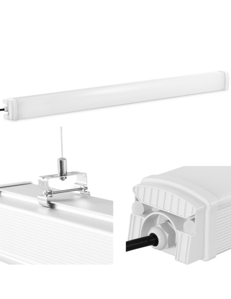 Lempų šviestuvas LED vandeniui atsparus hermetiškas pastogėms IP65 4400 lm 120 cm 40 W Lempų šviestuvas LED vandeniui atsparus hermetiškas pastogėms IP65 4400 lm 120 cm 40 W