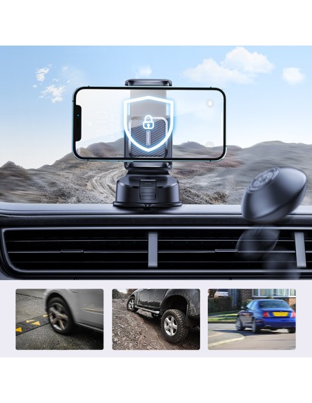 Automobilio telefono laikiklis išmaniojo telefono kabinos prietaisų skydelis juodas Automobilio telefono laikiklis išmaniojo telefono kabinos prietaisų skydelis juodas