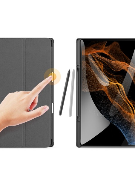 DUX DUCIS Domo sulankstomas dangtelis planšetinio kompiuterio dėklas su Smart Sleep funkcijos stovu, skirtu Samsung Gala...