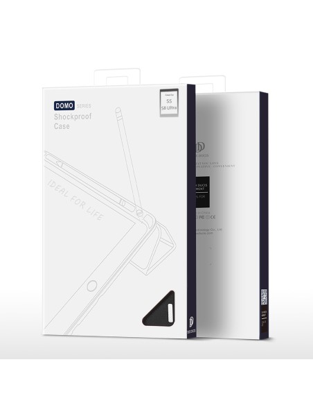 DUX DUCIS Domo sulankstomas dangtelis planšetinio kompiuterio dėklas su Smart Sleep funkcijos stovu, skirtu Samsung Gala...