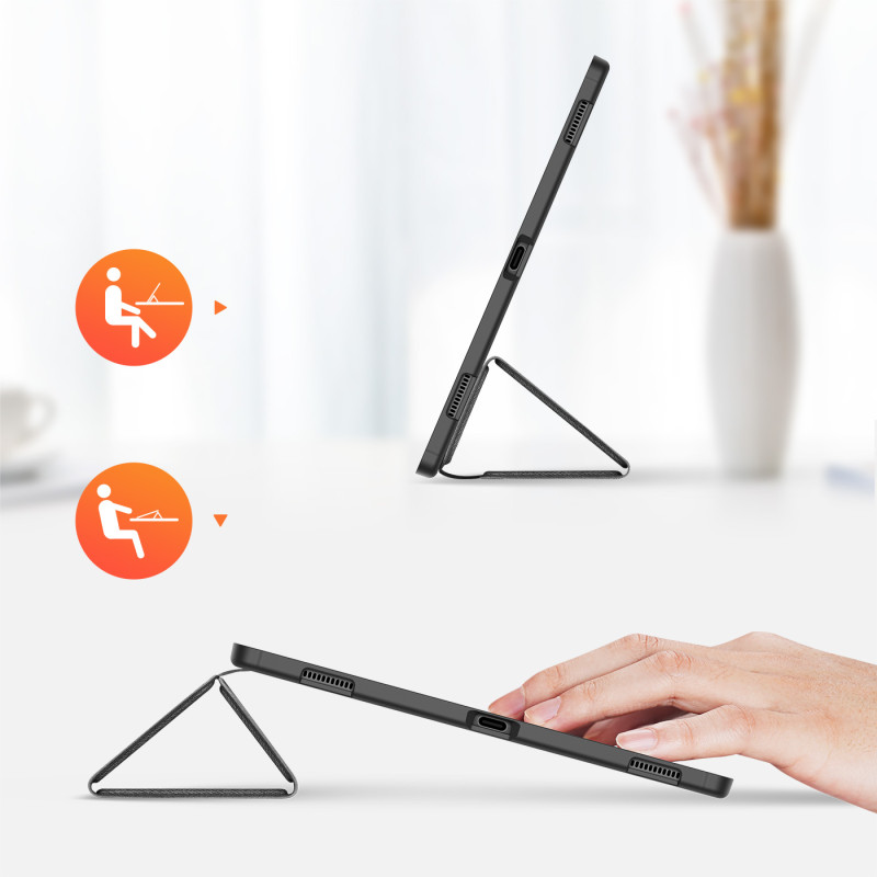 DUX DUCIS Domo sulankstomas dangtelis planšetinio kompiuterio dėklas su Smart Sleep funkcijos stovu, skirtu Samsung Gala...