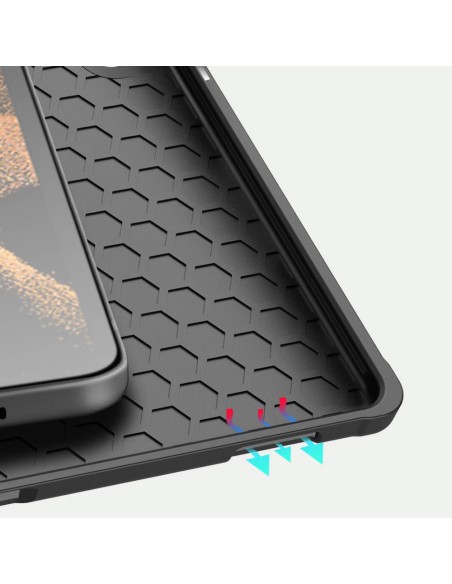 DUX DUCIS Domo sulankstomas dangtelis planšetinio kompiuterio dėklas su Smart Sleep funkcijos stovu, skirtu Samsung Gala...