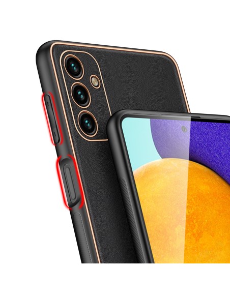Dux Ducis Yolo elegantiškas dėklas su ekologiškos odos dangteliu, skirtas Samsung Galaxy A13 5G juodas Dux Ducis Yolo elegantiškas dėklas su ekologiškos odos dangteliu, skirtas Samsung Galaxy A13 5G juodas