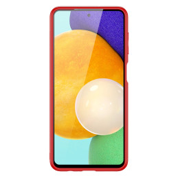 Dux Ducis Yolo elegantiškas dėklo dangtelis pagamintas iš ekologiškos odos, skirtas Samsung Galaxy A13 5G raudonai