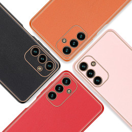 Dux Ducis Yolo elegantiškas dėklo dangtelis pagamintas iš ekologiškos odos, skirtas Samsung Galaxy A13 5G raudonai