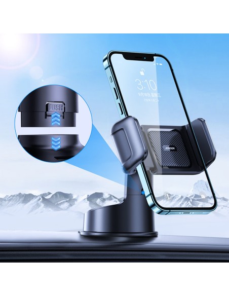 Automobilio telefono laikiklis išmaniojo telefono kabinos prietaisų skydelis juodas Automobilio telefono laikiklis išmaniojo telefono kabinos prietaisų skydelis juodas