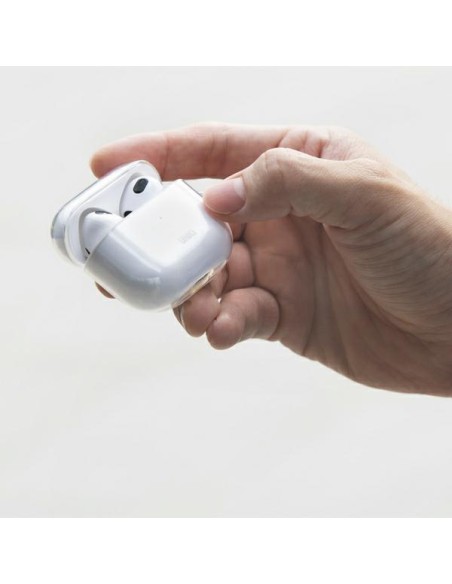 Uniq Glase dėklas, skirtas AirPods 3 - skaidrus